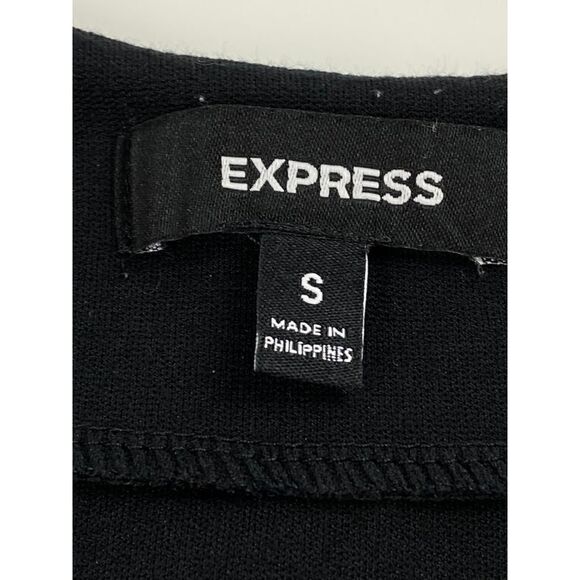 Express Criss-Cross Front Sleeveless Stretch Bodycon Dress Womens Small Black BN - Picture 7 of 9